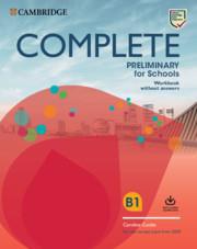 COMPLETE PET FOR SCHOOLS WORKBOOK (+AUDIO DOWNLOADABLE) REVISED 2020