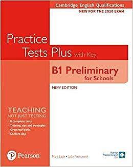 B1 PRELIMINARY PET PRACTICE TESTS PLUS STUDENT'S BOOK WITH KEY 2020