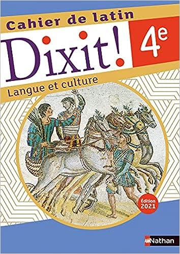 DIXIT - CAHIER D'ACTIVITÉS - 4E - 2021